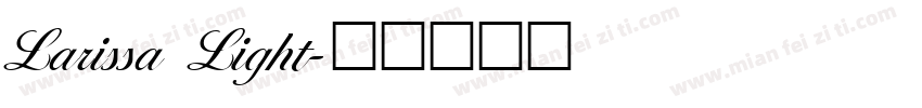 Larissa Light字体转换